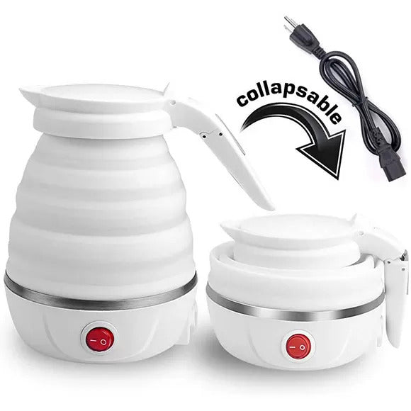 Portable Collapsible Silicone Electric Travel Kettle (600ml)