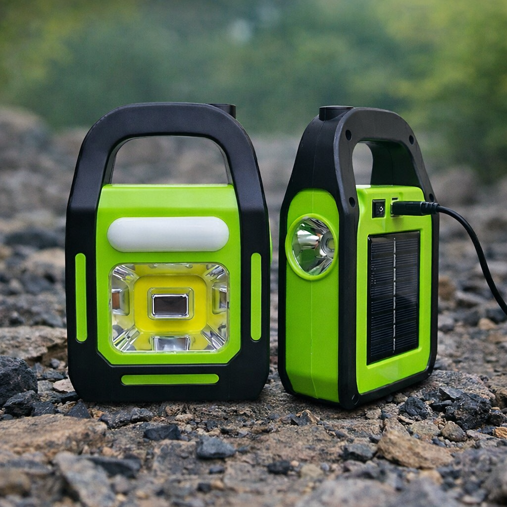 Hurry Bolt Solar Rechargeable 3-in-1 Emergency Light, Torch & Power Bank