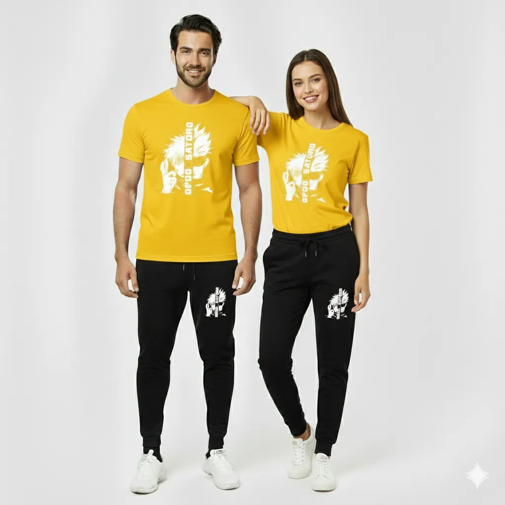 Gojo Satoru Anime Printed Tracksuit (T-Shirt & Trouser Set)