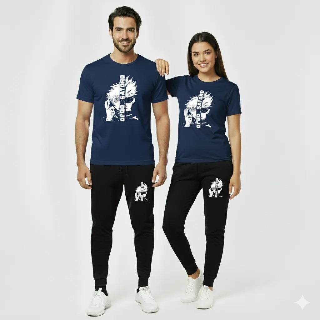 Gojo Satoru Anime Printed Tracksuit (T-Shirt & Trouser Set)