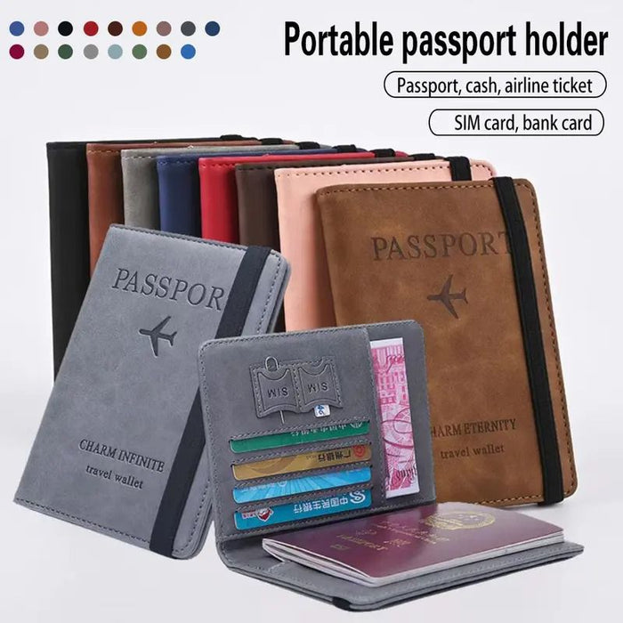 Premium Portable Passport Holder Pouch & Multi-Functional Travel Wallet