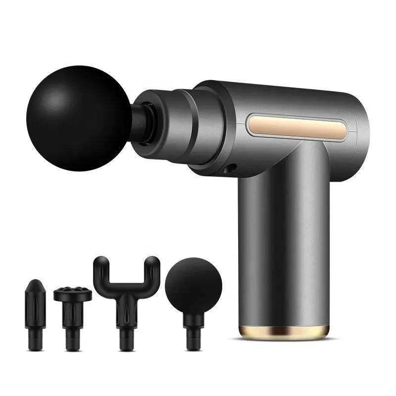 Portable Rechargeable Deep Tissue Massage Gun (With 4 Interchangeable Heads)