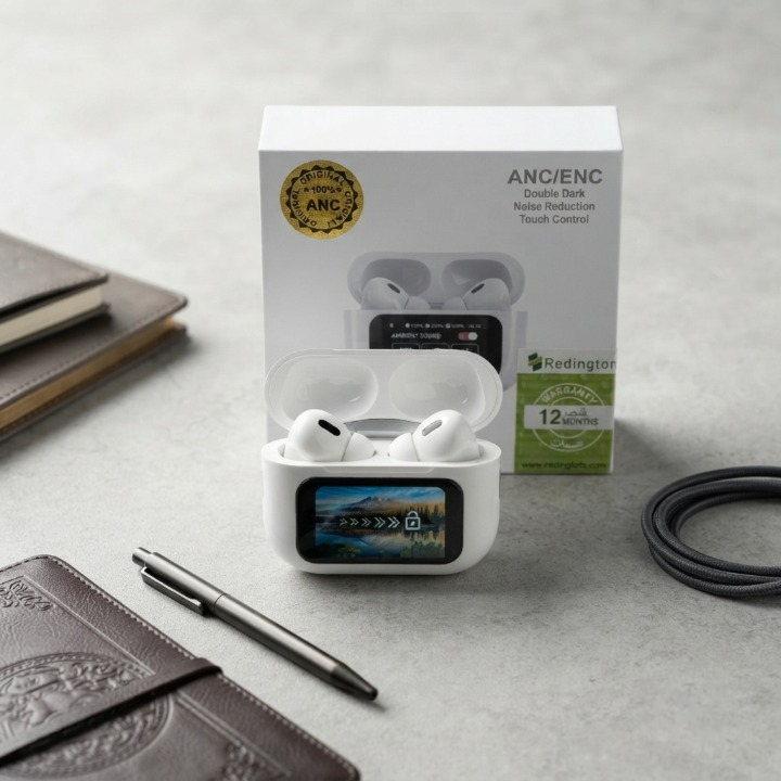 A9 Pro ANC Wireless Earbuds with Smart Touchscreen Case