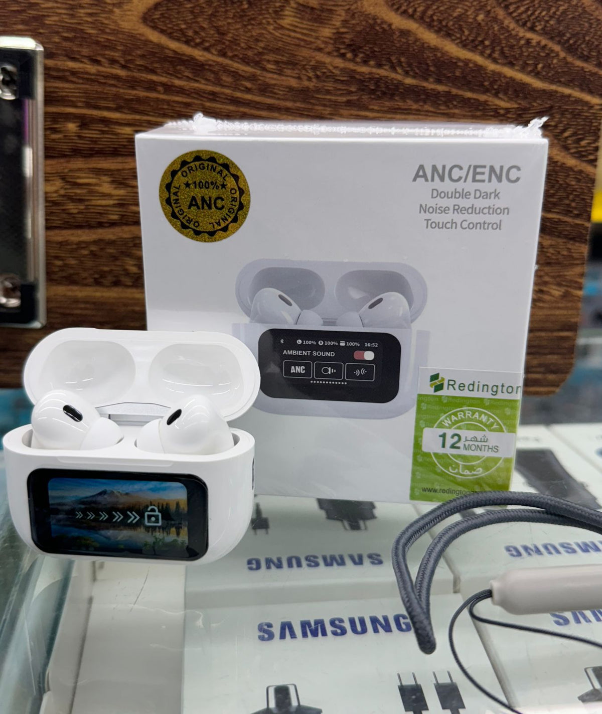 A9 Pro ANC Wireless Earbuds with Smart Touchscreen Case