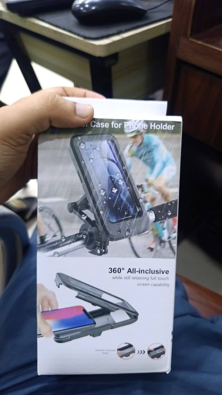 Waterproof Bike & Motorcycle Phone Mount Case (360° Rotatable)