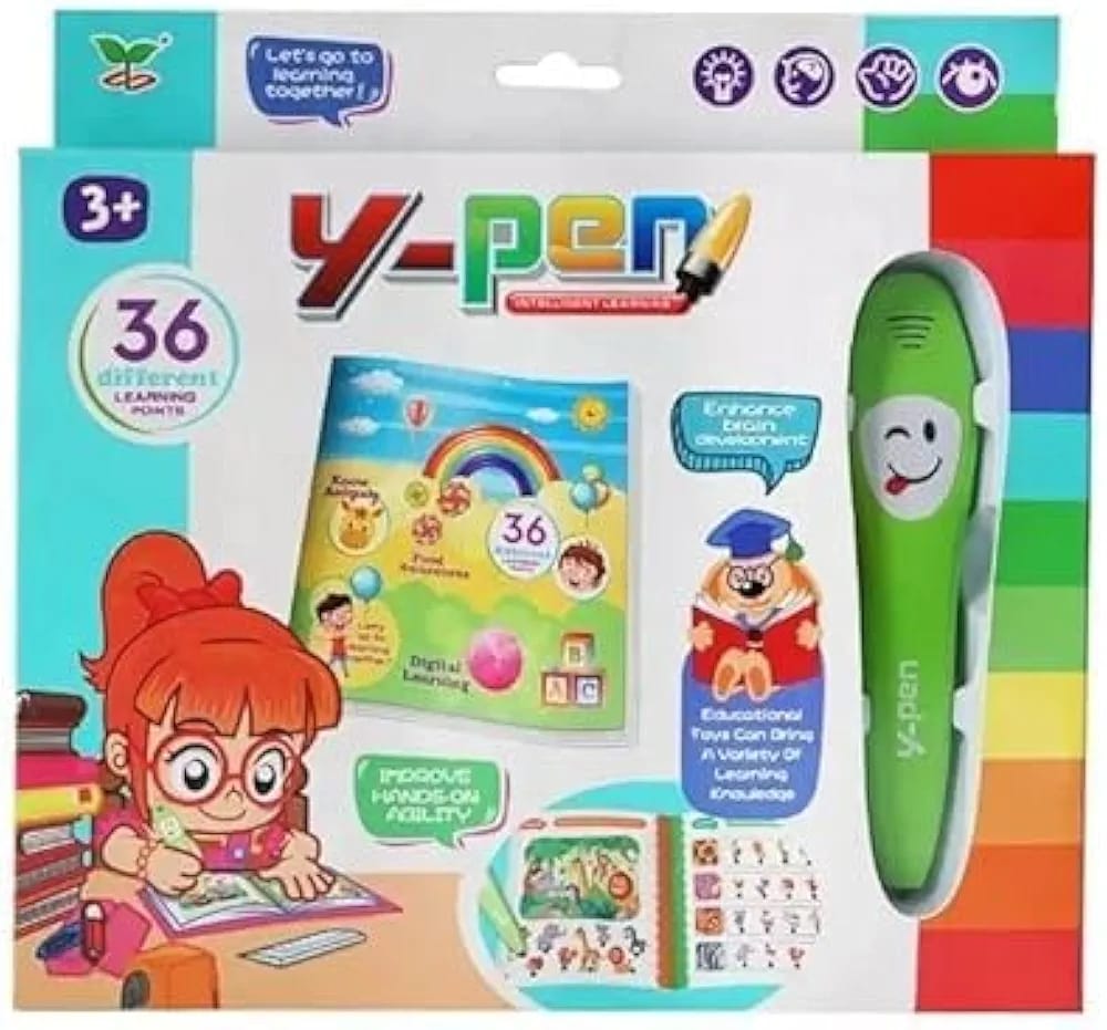 Kids Preschool Learning Book with Smart Talking Pen (36 Interactive Pages)