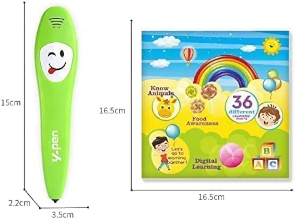 Kids Preschool Learning Book with Smart Talking Pen (36 Interactive Pages)