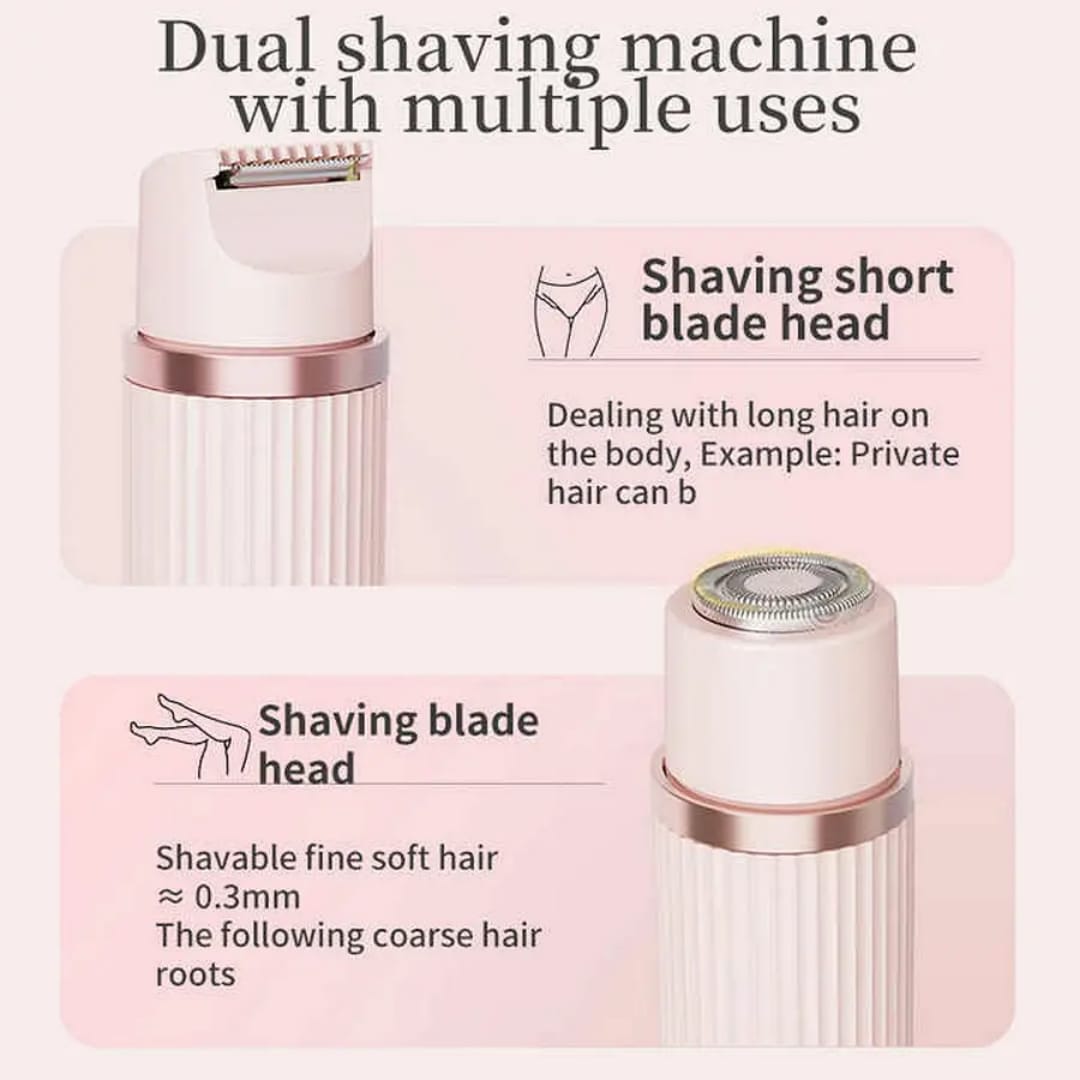 2-in-1 Women's Electric Shaver & Dual-Head Bikini Trimmer