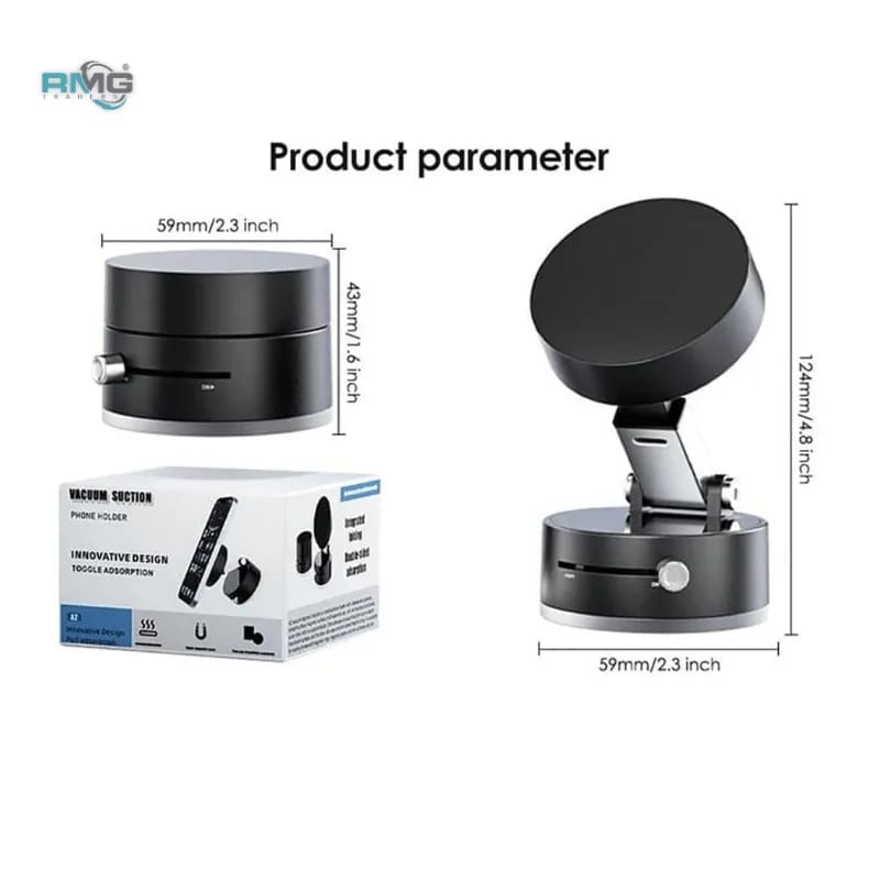 Magnetic Suction Phone Holder – Foldable & 360° Adjustable Mount