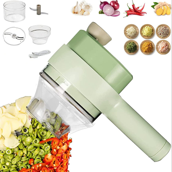 Electric Handheld Multifunctional Vegetable Cutter & Slicer