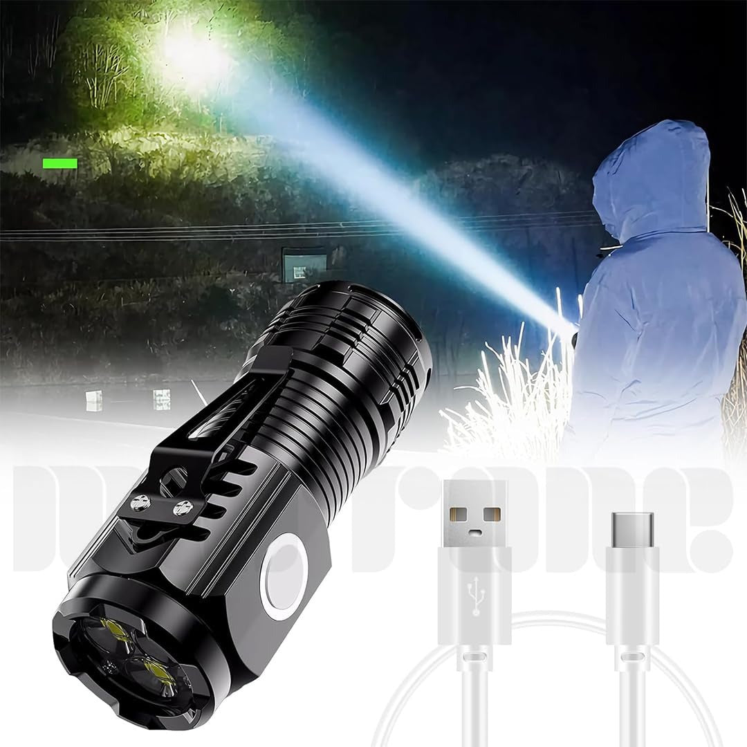 Powerful 3 LED Super Bright Mini Flashlight & Portable Torch