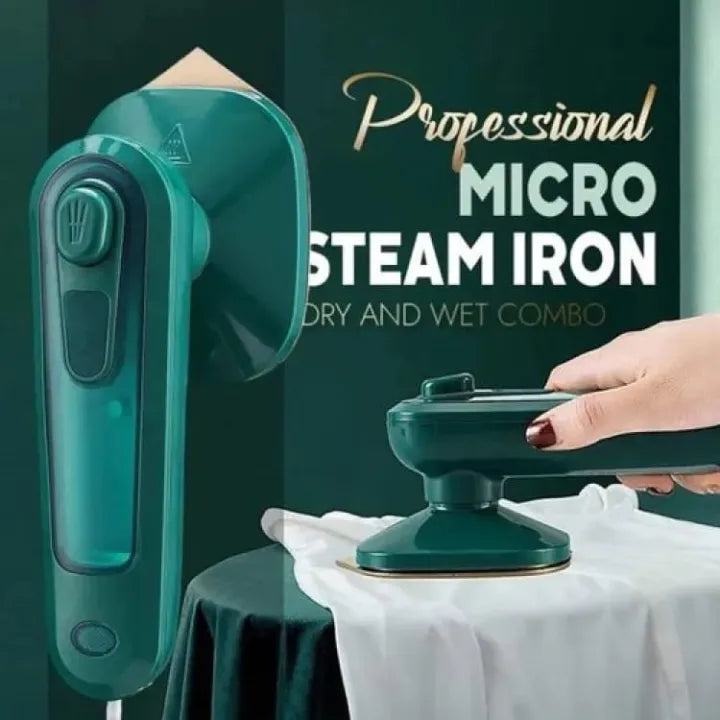 Portable Mini Handheld Steam Iron – Wet & Dry Ironing