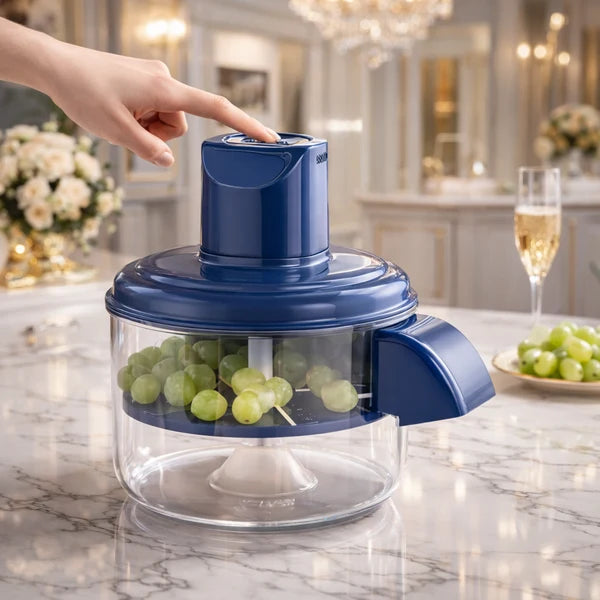 Multi-Functional Manual Vegetable & Fruit Chopper (With Transparent Bowl)