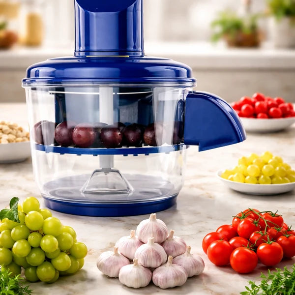 Multi-Functional Manual Vegetable & Fruit Chopper (With Transparent Bowl)