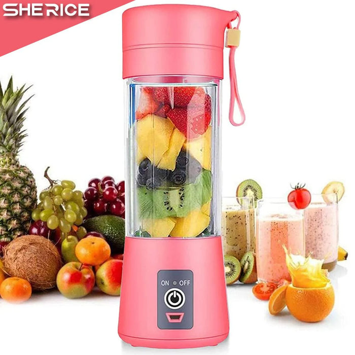 6-Blade Portable Juicer Blender & Smoothie Maker