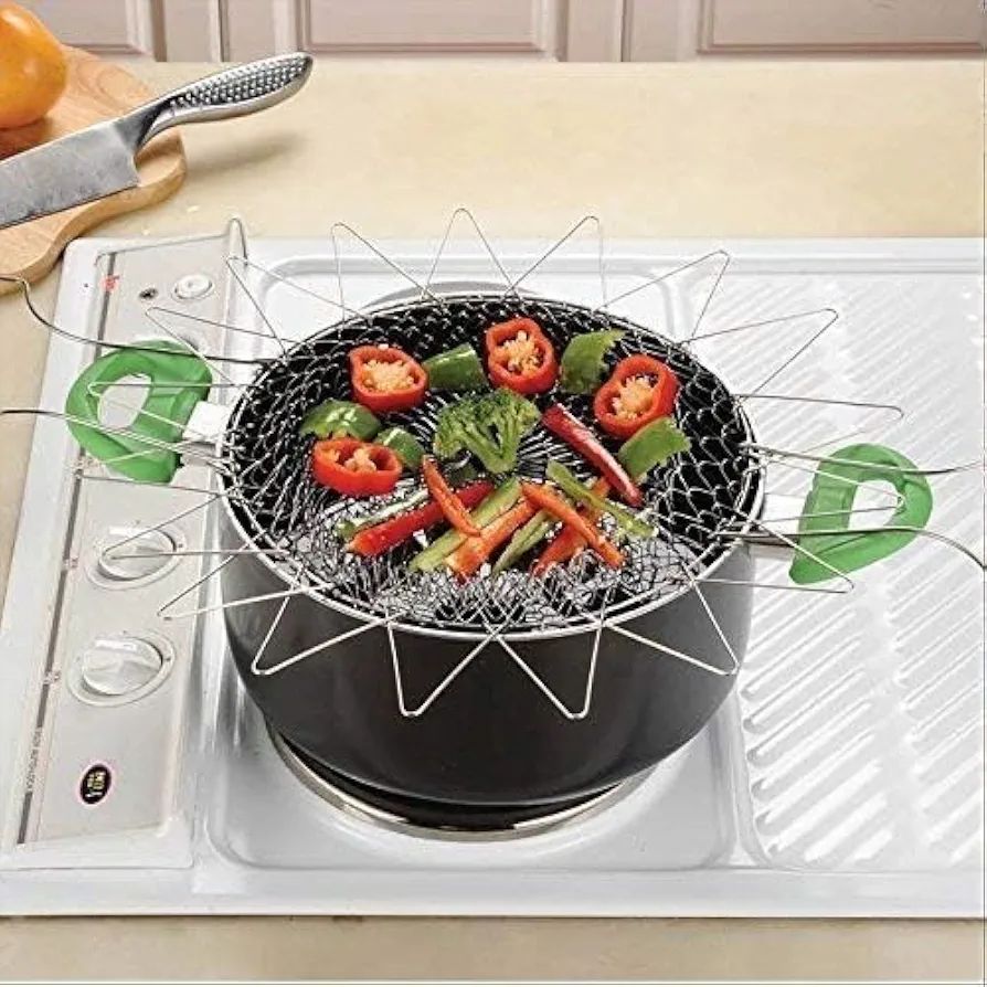Stainless Steel Foldable Frying & Chef Basket