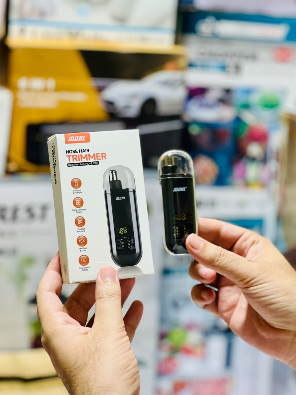 MDHL Mini Rechargeable Nose & Ear Trimmer