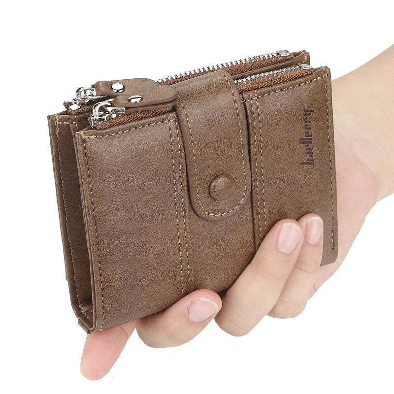 Genuine Baellerry Buffalo Leather Wallet Classic Trifold Edition (Black)