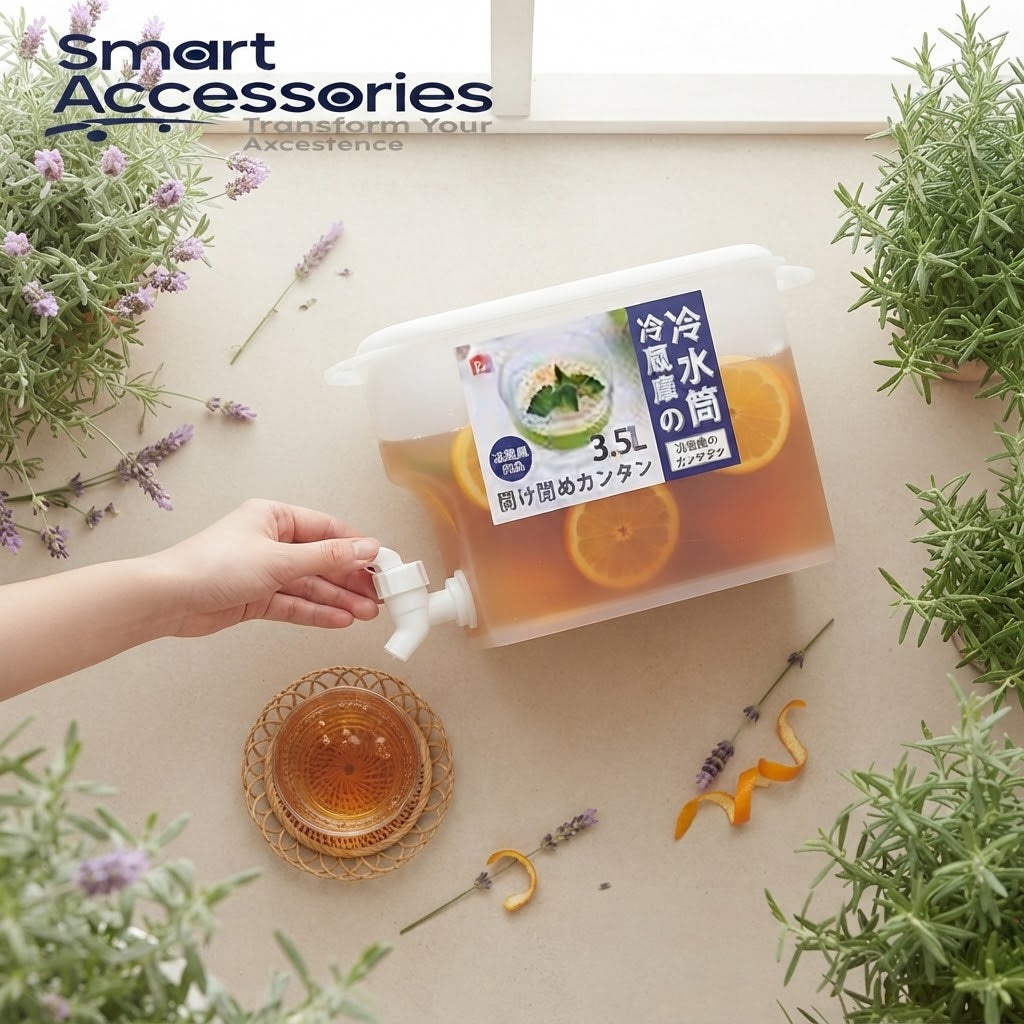 3.5L Refrigerator Beverage Dispenser with Tap Spigot