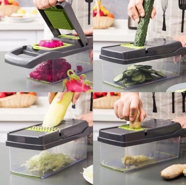 Vegetable Chopper 16 Pcs Set – Multi-Function Kitchen Tool