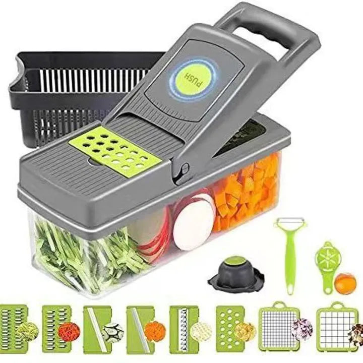 Vegetable Chopper 16 Pcs Set – Multi-Function Kitchen Tool