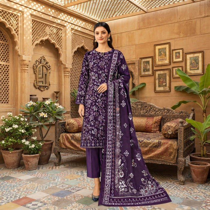 Sapphire 3-Piece Printed Lawn Unstitched Suit