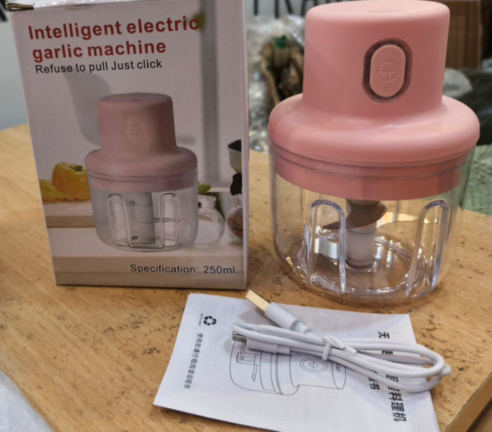 Mini Electric Food Chopper & Garlic Grinder (250ml)