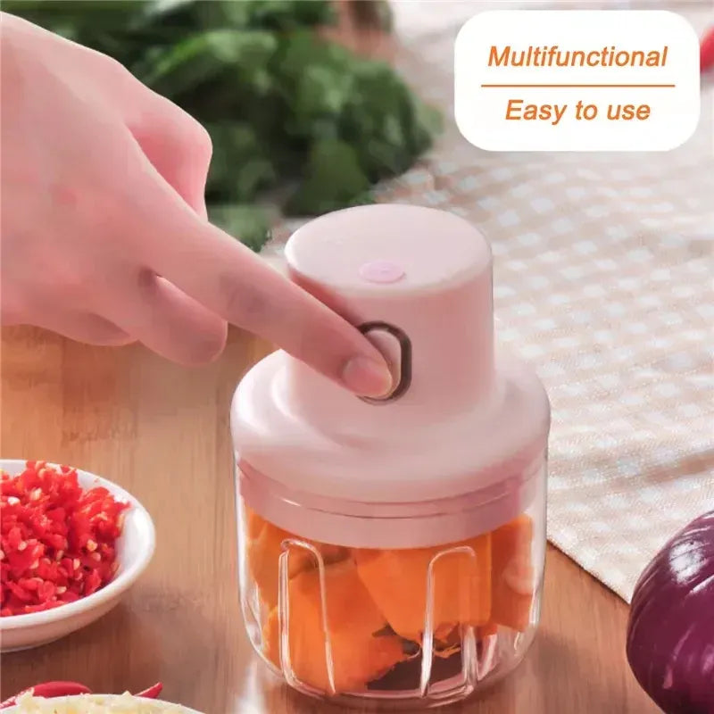 Mini Electric Food Chopper & Garlic Grinder (250ml)