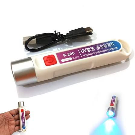 K-206 365nm UV Currency Checker & Rechargeable Inspection Light
