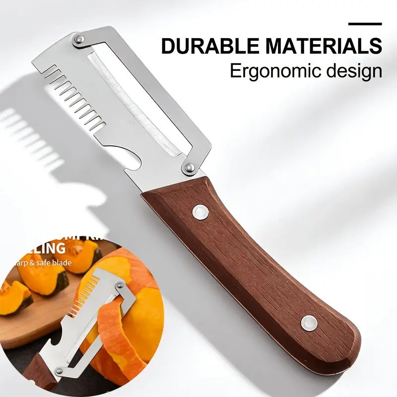 3-in-1 Stainless Steel Kitchen Peeler Knife